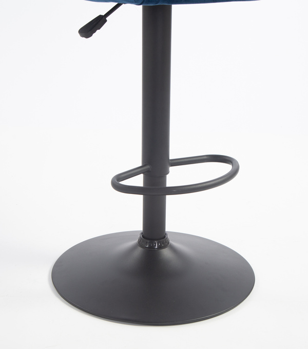 HOKER HR2055W CIEMNE MORZE WELUR CZARNA PODSTAWA