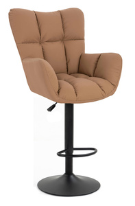 HOKER HR650W KARMELOWY EKOSKÓRA PREMIUM SOFT CZARNA PODSTAWA