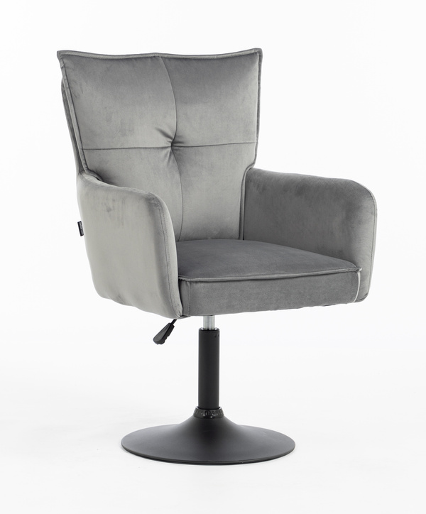 HOKER HR250N GRAFITOWY WELUR  CZARNA PODSTAWA