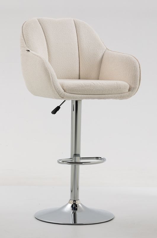 HOKER HR2055W KREMOWY BARANEK CHROMOWANA PODSTAWA