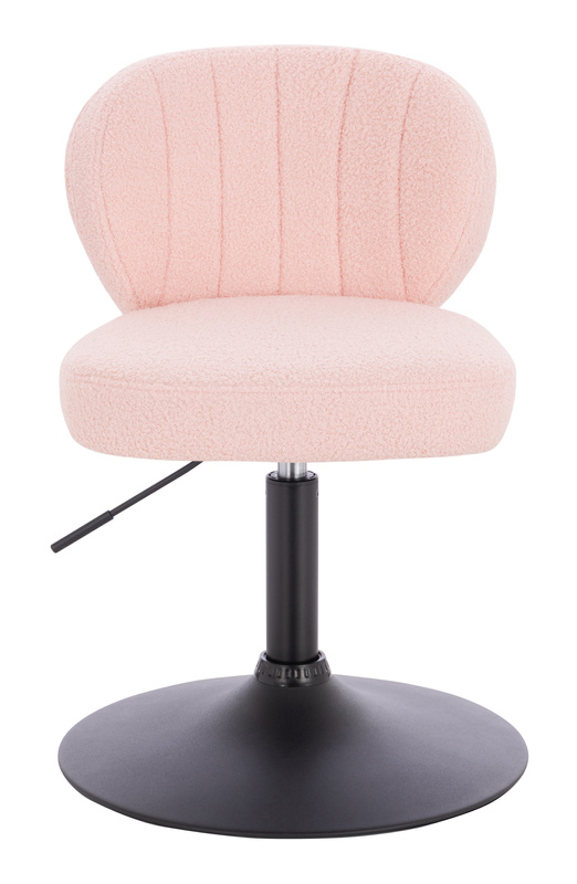 HOKER HR193N PUDROWY RÓŻ BARANEK CZARNA PODSTAWA