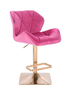 HOKER HR111KW MALINOWY WELUR ZŁOTA PODSTAWA