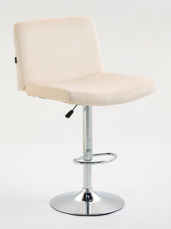 HOKER HR150W KREMOWY WELUR CHROMOWANA PODSTAWA