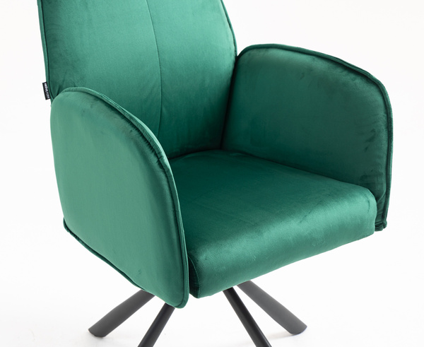 HOKER HR280 BUTELKOWA ZIELEŃ WELUR CZARNY PAJĄK