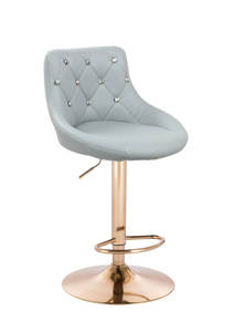 HOKER HR931W SZARY EKOSKÓRA ZŁOTA PODSTAWA