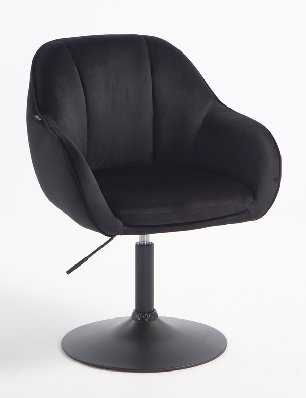 HOKER HR2055N CZARNY WELUR CZARNA PODSTAWA