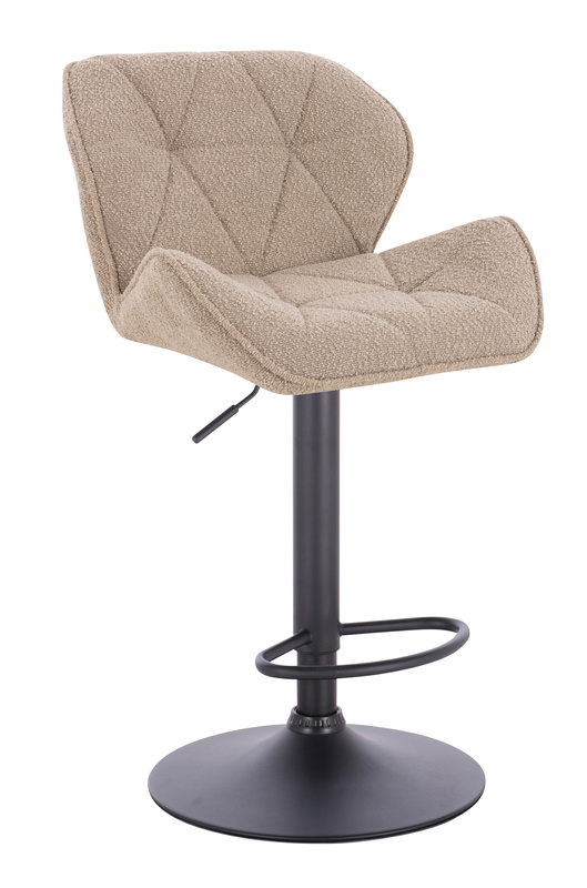 FOTEL HR111W LATTE BARANEK CZARNA PODSTAWA