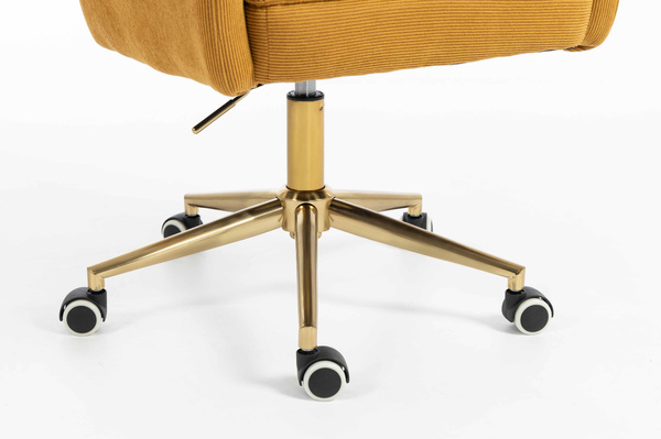 HOKER HR250K ŻÓŁTY CURRY PREMIUM CORD SZTRUKS ZŁOTA PODSTAWA