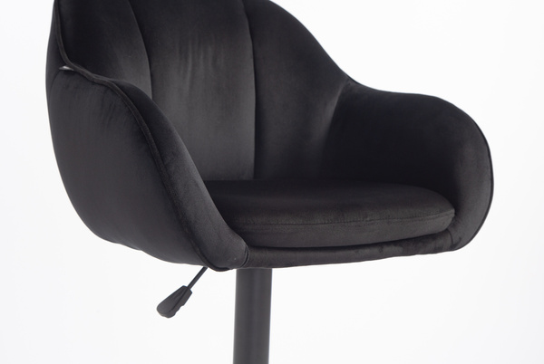 HOKER HR2055KW CZARNY WELUR CZARNA PODSTAWA