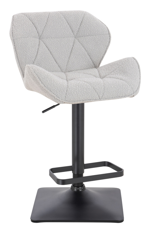 FOTEL HR111KW SZARY BARANEK CZARNA PODSTAWA