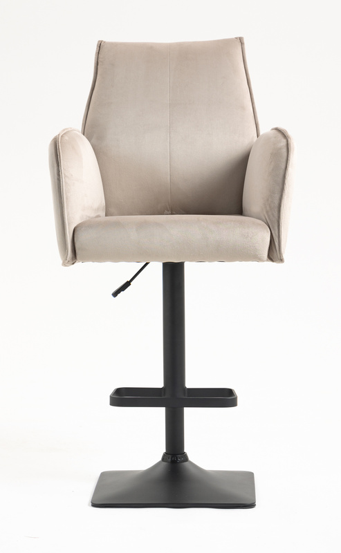 FOTEL HR280KW LATTE WELUR CZARNA PODSTAWA