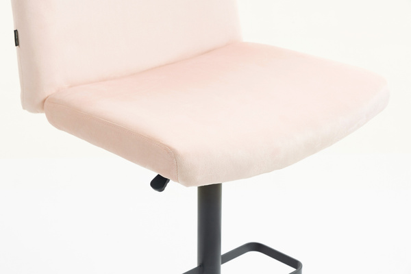 HOKER HR150KW PUDROWY RÓŻ WELUR CZARNA PODSTAWA