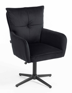 HOKER HR250CROSS CZARNY WELUR  CZARNA PODSTAWA