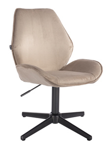 FOTEL HR350CROSS LATTE WELUR CZARNA PODSTAWA