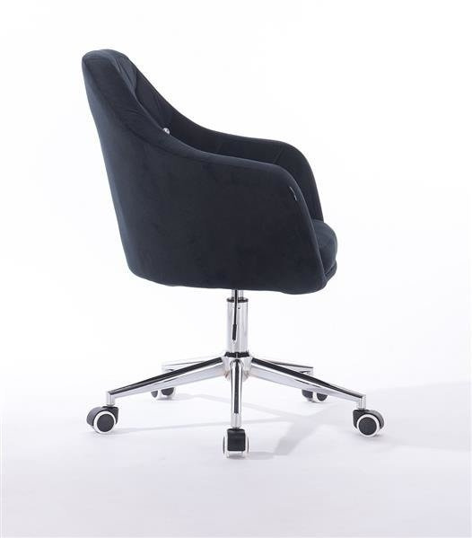 FOTEL HR830CK CZARNY WELUR