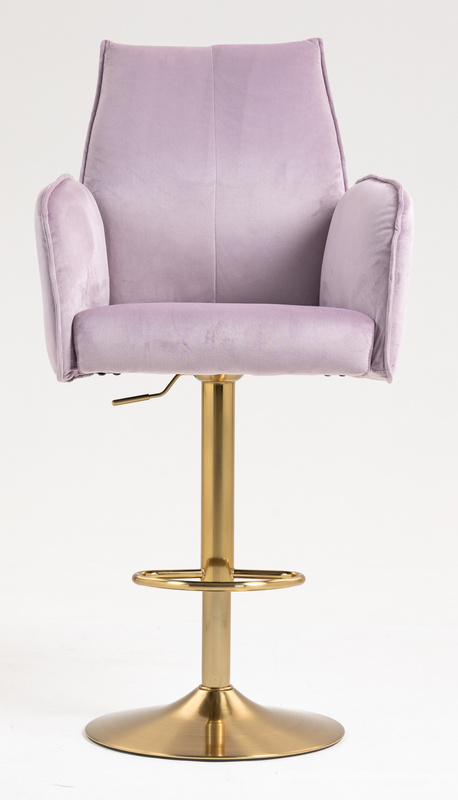 FOTEL HR280W WRZOSOWY WELUR ZŁOTA PODSTAWA