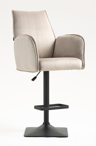 FOTEL HR280KW LATTE WELUR CZARNA PODSTAWA