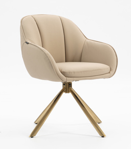 FOTEL HR2055 KREMOWY ZŁOTY PAJĄK