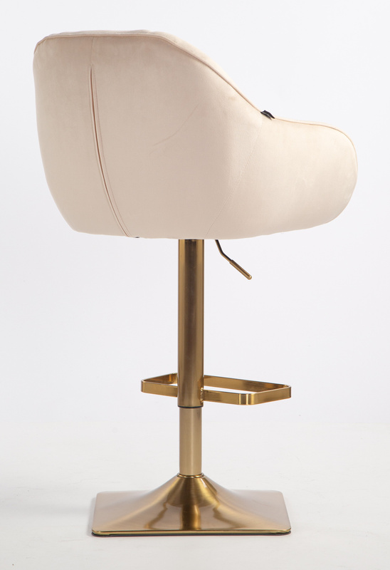 HOKER HR2055KW KREMOWY WELUR ZŁOTA PODSTAWA