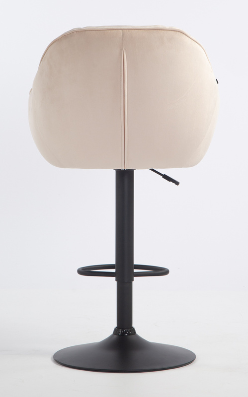 HOKER HR2055W KREMOWY WELUR CZARNA PODSTAWA