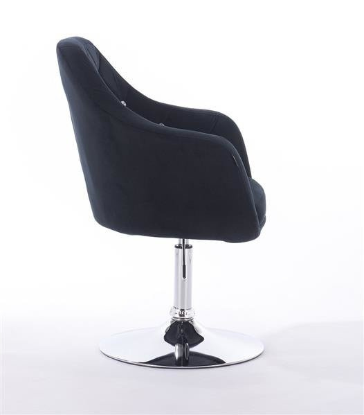 FOTEL HR830 CZARNY WELUR