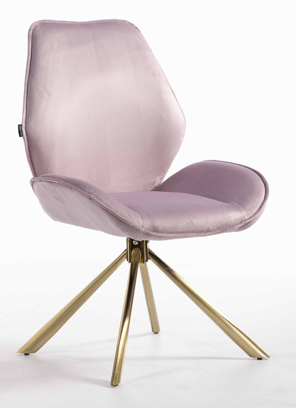 FOTEL HR350 PAJĄK WRZOSOWY WELUR ZŁOTA PODSTAWA