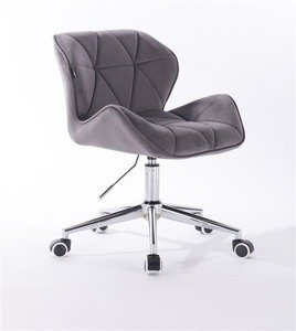 FOTEL HR111K GRAFITOWY WELUR