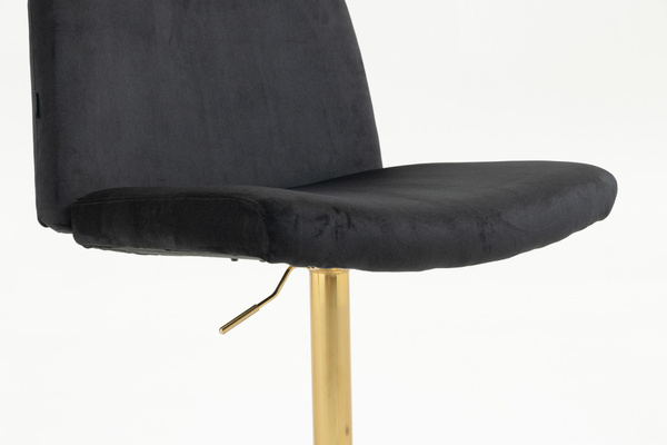 HOKER HR150KW CZARNY WELUR ZŁOTA PODSTAWA