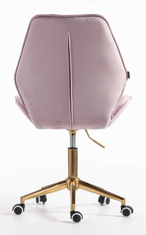 FOTEL HR350K WRZOSOWY WELUR ZŁOTA PODSTAWA