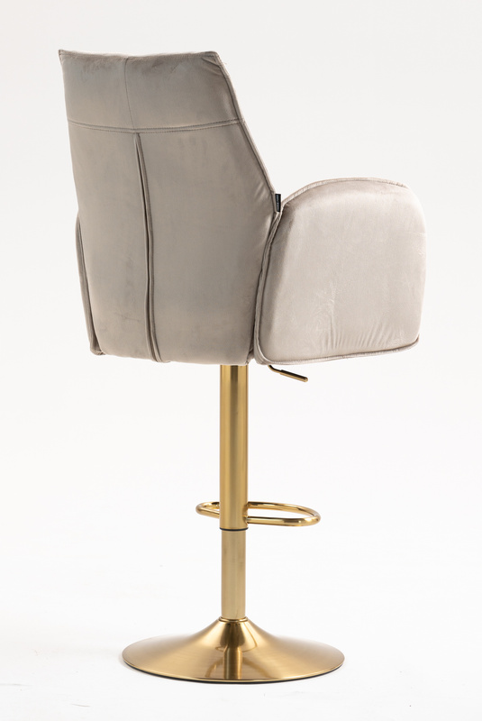 FOTEL HR280W LATTE WELUR ZŁOTA PODSTAWA