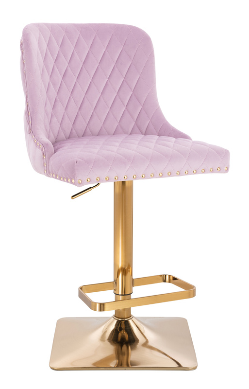 FOTEL HR940KW WRZOSOWY WELUR ZŁOTA PODSTAWA