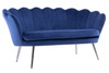 SOFA FREY CIEMNE MORZE CHROMOWANE NOGI