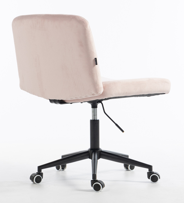 HOKER HR150K PUDROWY RÓŻ WELUR CZARNA PODSTAWA