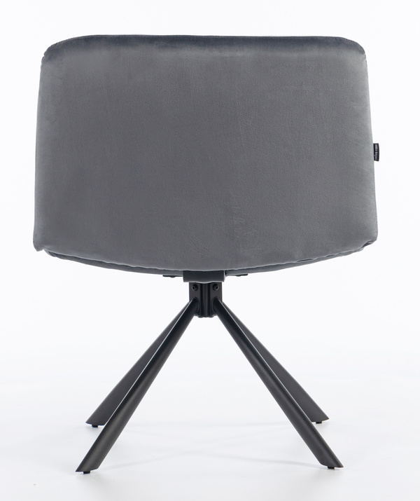 HOKER HR150 PAJĄK GRAFITOWY WELUR CZARNA PODSTAWA