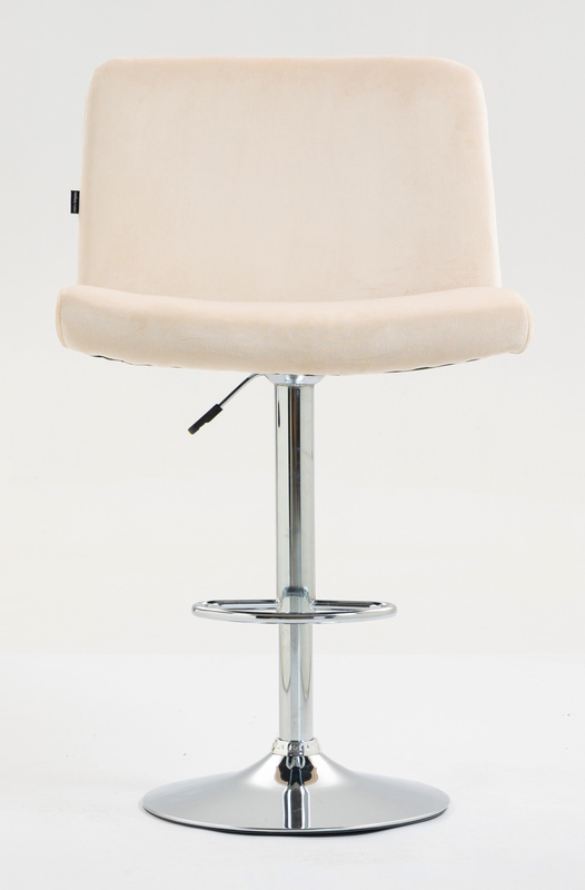 HOKER HR150W KREMOWY WELUR CHROMOWANA PODSTAWA