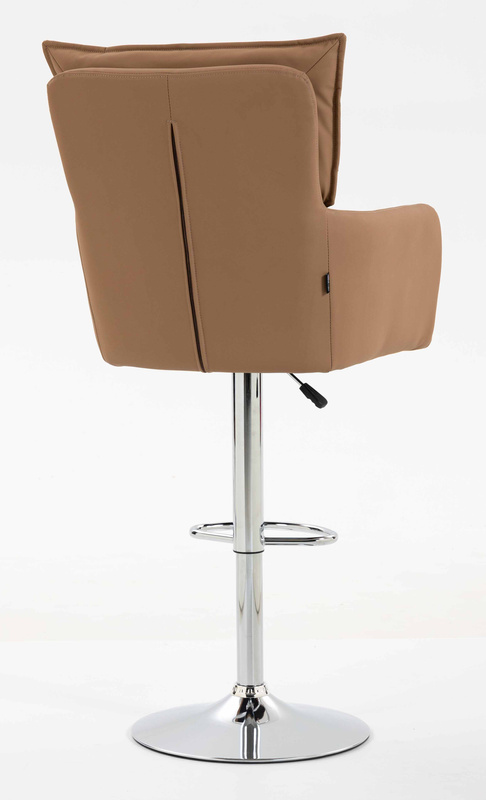 HOKER HR250W KARMELOWY EKOSKÓRA PREMIUM SOFT CHROMOWANA PODSTAWA