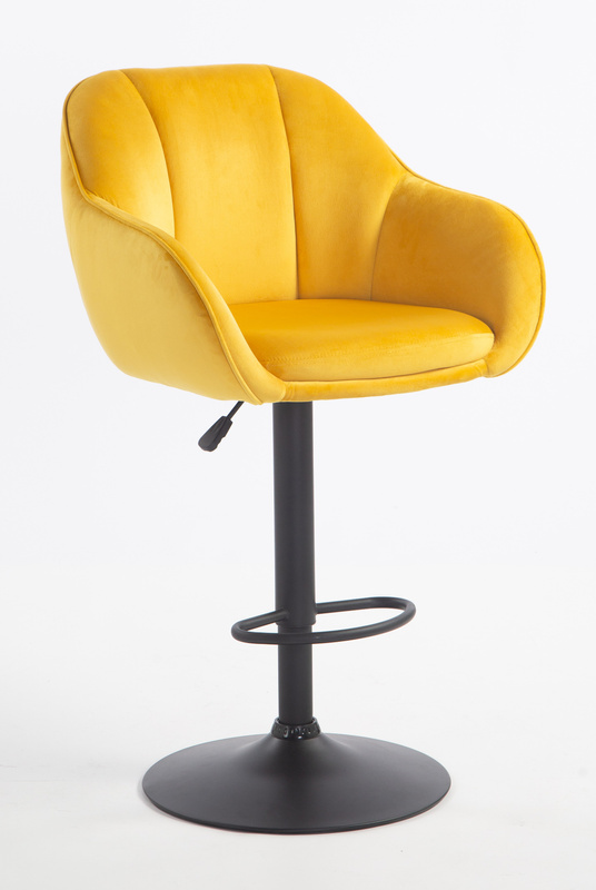 HOKER HR2055W ŻÓŁTY WELUR CZARNA PODSTAWA