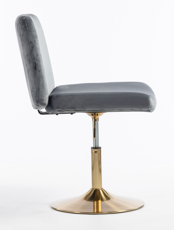 HOKER HR150N GRAFITOWY WELUR ZŁOTA PODSTAWA