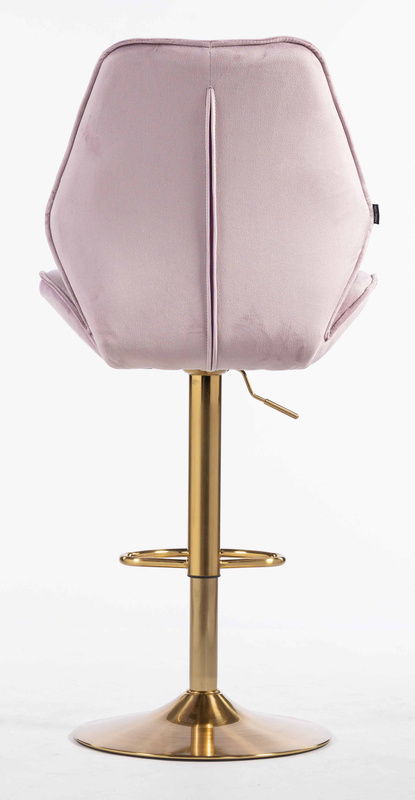 FOTEL HR350W WRZOSOWY WELUR ZŁOTA PODSTAWA