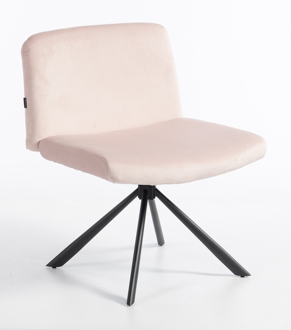 HOKER HR150 PAJĄK PUDROWY RÓŻ WELUR CZARNA PODSTAWA