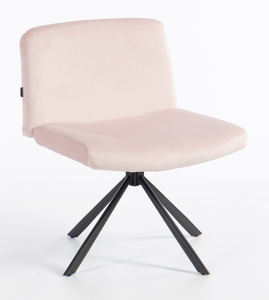 HOKER HR150 PAJĄK PUDROWY RÓŻ WELUR CZARNA PODSTAWA