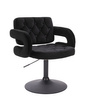 HOKER HR8403N CZARNY WELUR CZARNA PODSTAWA