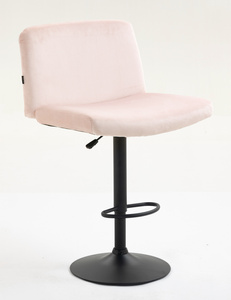 HOKER HR150W PUDROWY RÓŻ WELUR CZARNA PODSTAWA