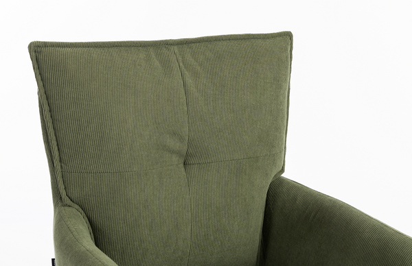 HOKER HR250K ZIELONY SZAŁWIA PREMIUM CORD SZTRUKS ZŁOTA PODSTAWA