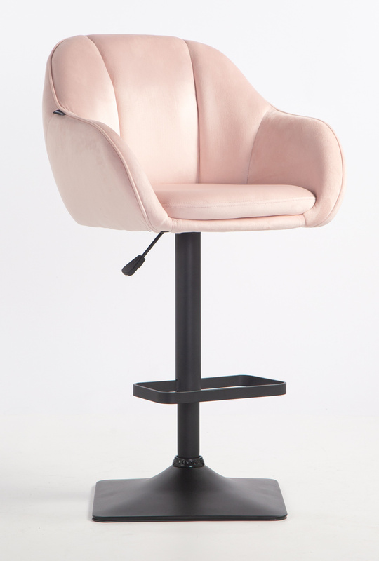 HOKER HR2055KW PUDROWY RÓŻ WELUR CZARNA PODSTAWA