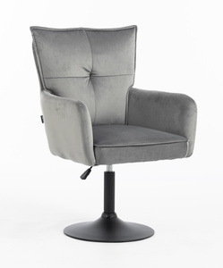 HOKER HR250N GRAFITOWY WELUR CZARNA PODSTAWA