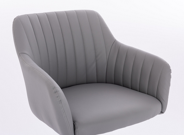 FOTEL HR190N SZARY ZŁOTA PODSTAWA