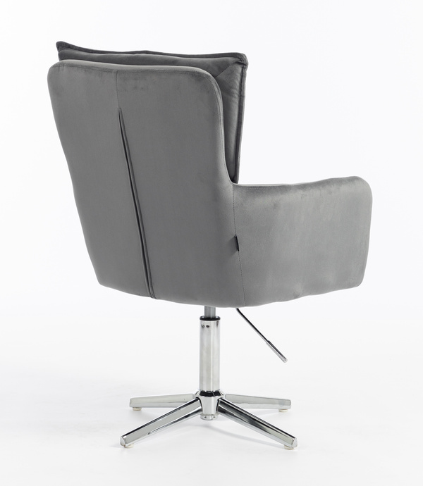 HOKER HR250CROSS GRAFITOWY WELUR  CHROMOWANA PODSTAWA