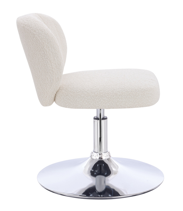 HOKER HR193N KREMOWY BARANEK CHROMOWANA PODSTAWA