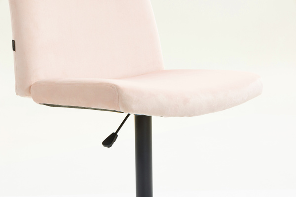 HOKER HR150KW PUDROWY RÓŻ WELUR CZARNA PODSTAWA